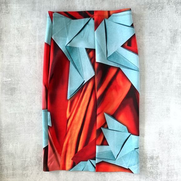 Clover Canyon Origami Crane Pencil Skirt - Picture 2 of 5